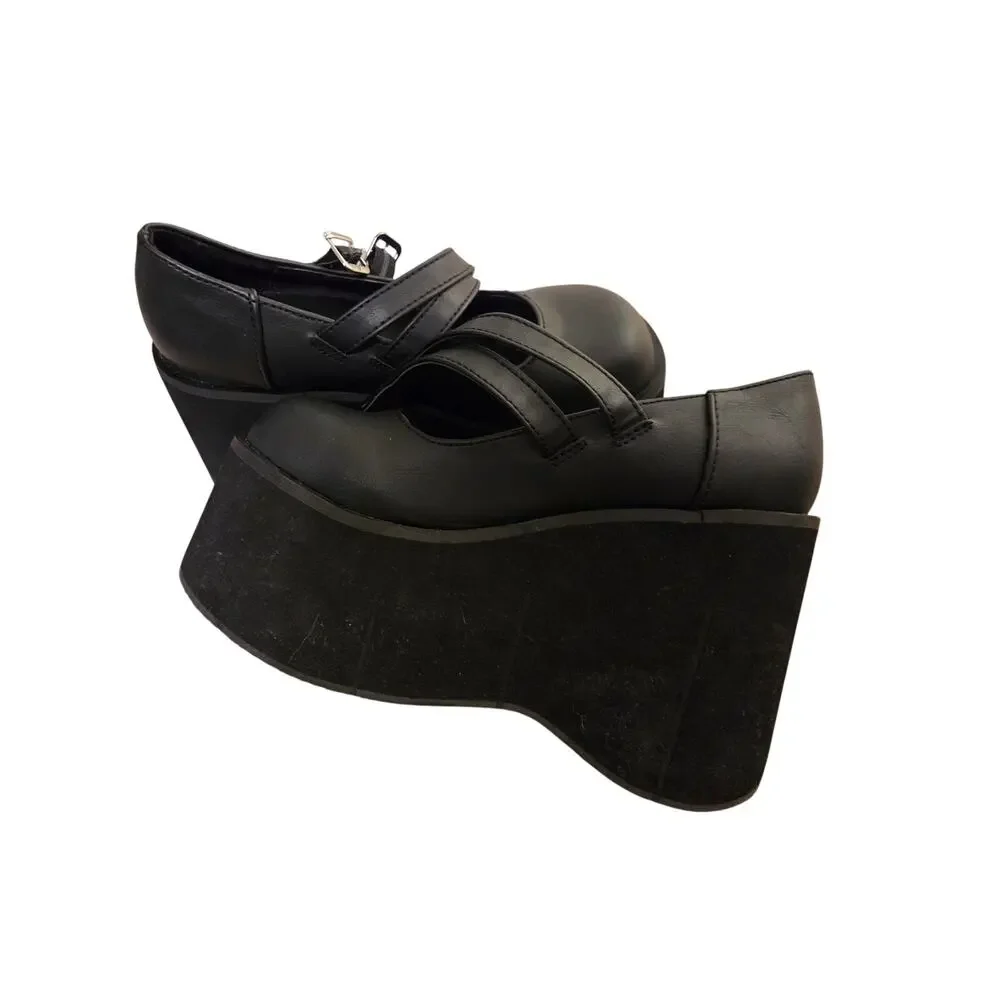 Platform Mary Jane Double Strap Shoes